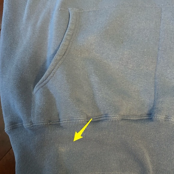 Human Made Heart Logo Hoodie Blue Size Large Oversized EUC - Picture 9 of 10